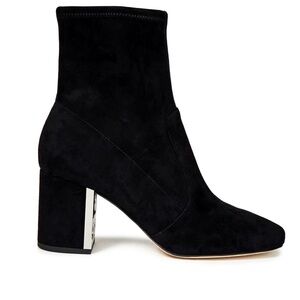 Tory Burch Gigi Stretch Suede River Rock Booties